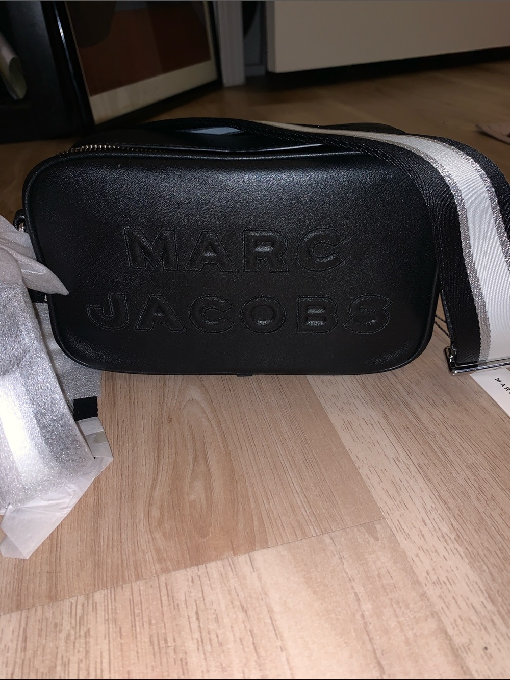 Marc Jacobs Black Leather Crossbody Bag